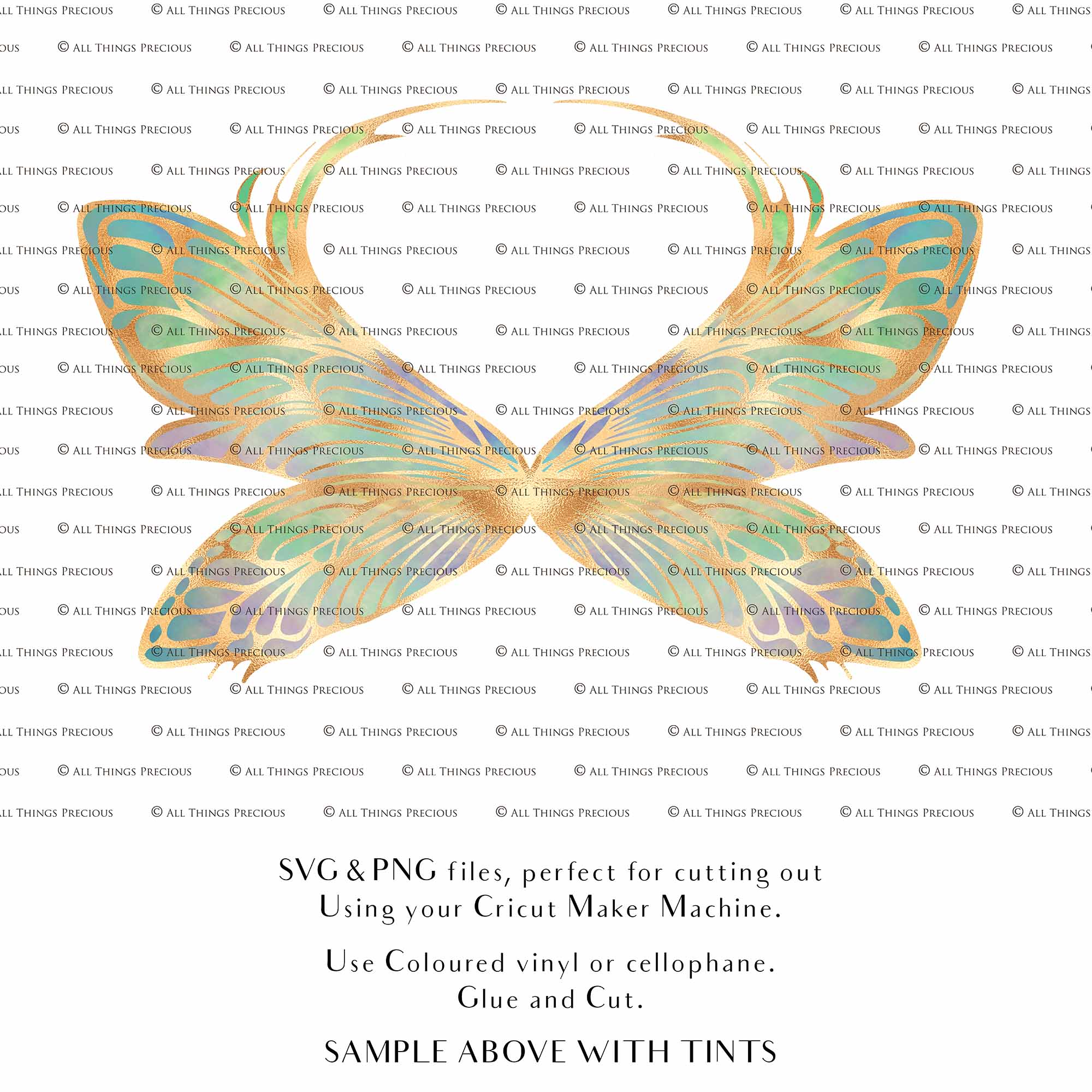 SVG & PNG Fairy Wing files for Cricut or Silhouette Cameo Cutting Machine. To create wearable fairy wings, in adult or children sizes. These are Individual Wing Pieces, for you to cut and assemble. This is a DIGITAL product.